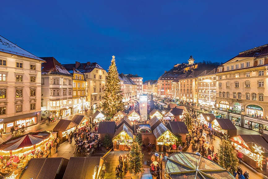 Striezelmarkt Hoch 14 Weihnachten In Graz Sz Reisen Reisen Sie Mit Uns Um Die Ganze Welt