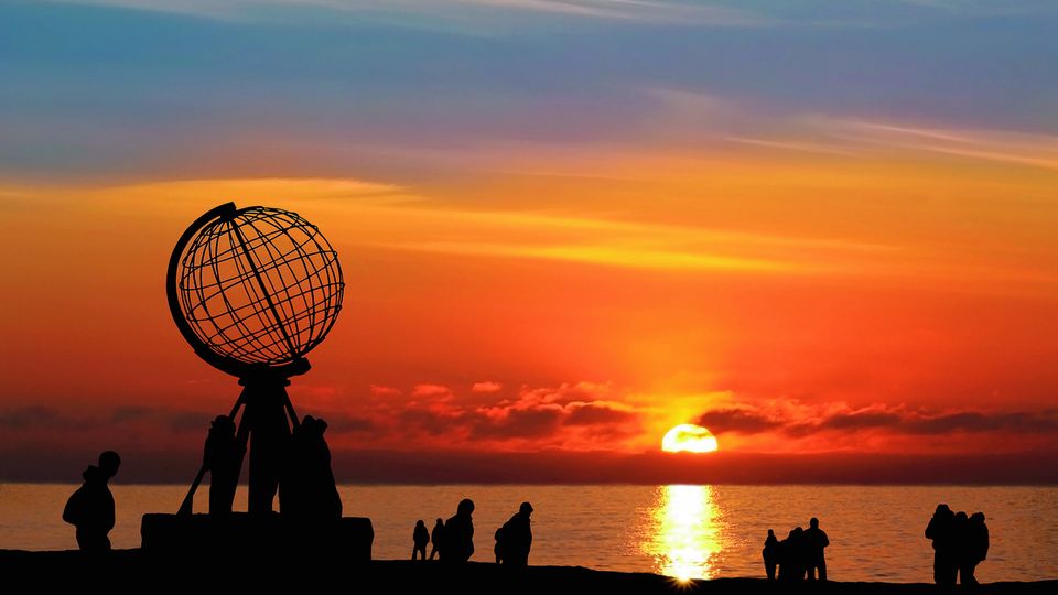 Mitternachtssonne am Nordkap