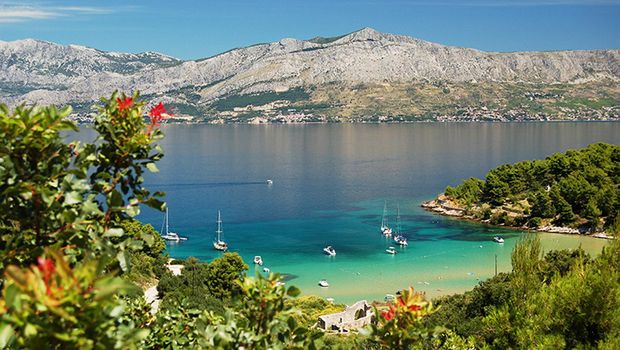 Wunderschöne kroatische Küstenlandschaft