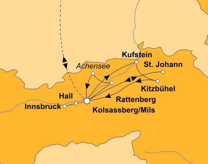 Ihre Reiseroute