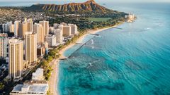 Waikiki Beach mit Diamond Head
