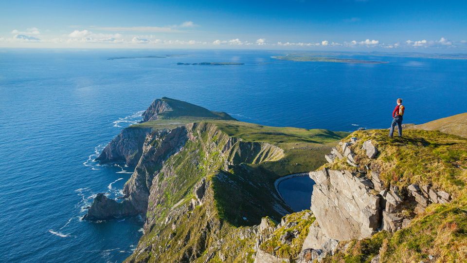 Wanderer auf Achill Island