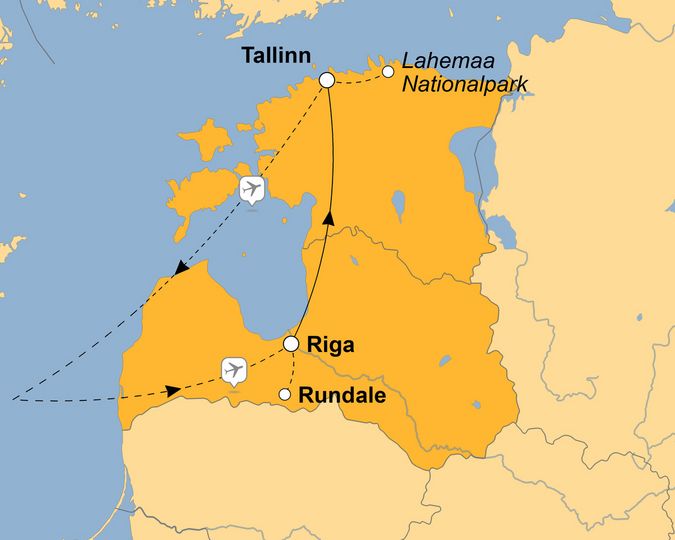 Ihre Reiseroute