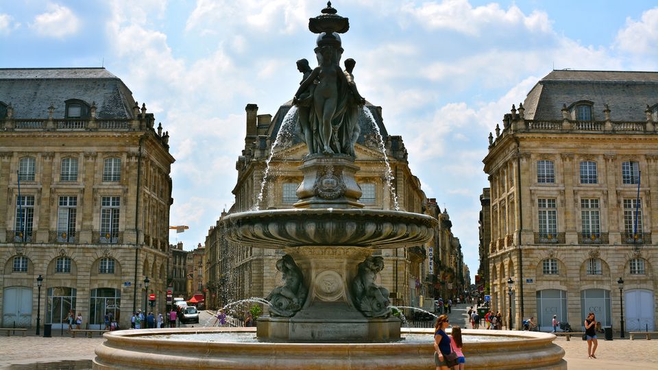 Place de la Bourse - Platz in Bordeaux, Frankreich