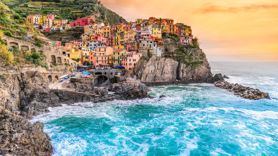 Cinque Terre bei Sonnenuntergang