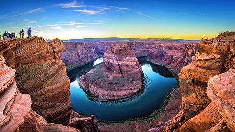 Horseshoe Bend bei Sonnenuntergang