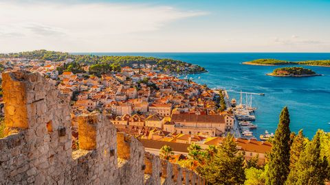 Blick auf Hvar und die Pakleni-Inseln