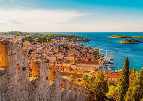 Blick auf Hvar und die Pakleni-Inseln