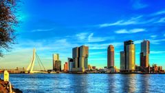 Rotterdam - Blick auf die Erasmusbrücke