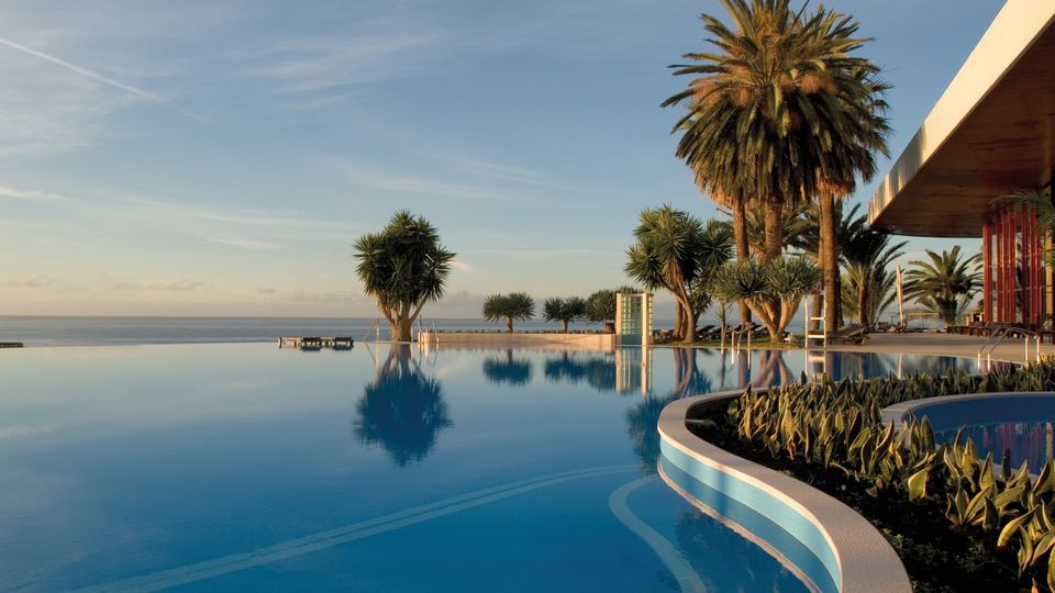 Pool Sonnenuntergang