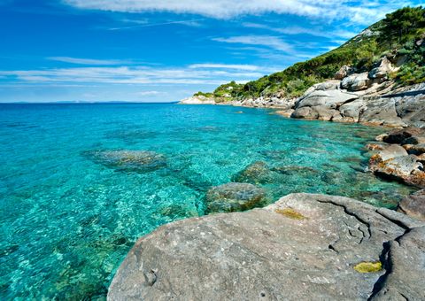 Capo Bianco Strand auf Elba