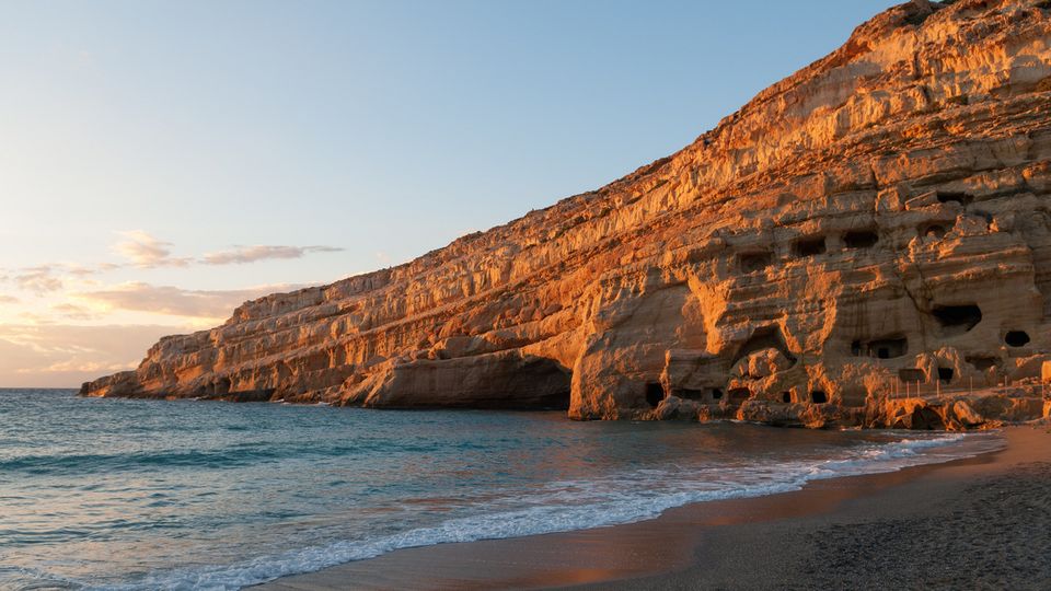 Matala Beach auf Kreta