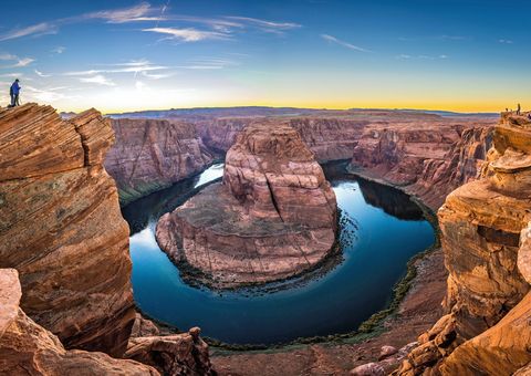 Horseshoe Bend bei Sonnenuntergang