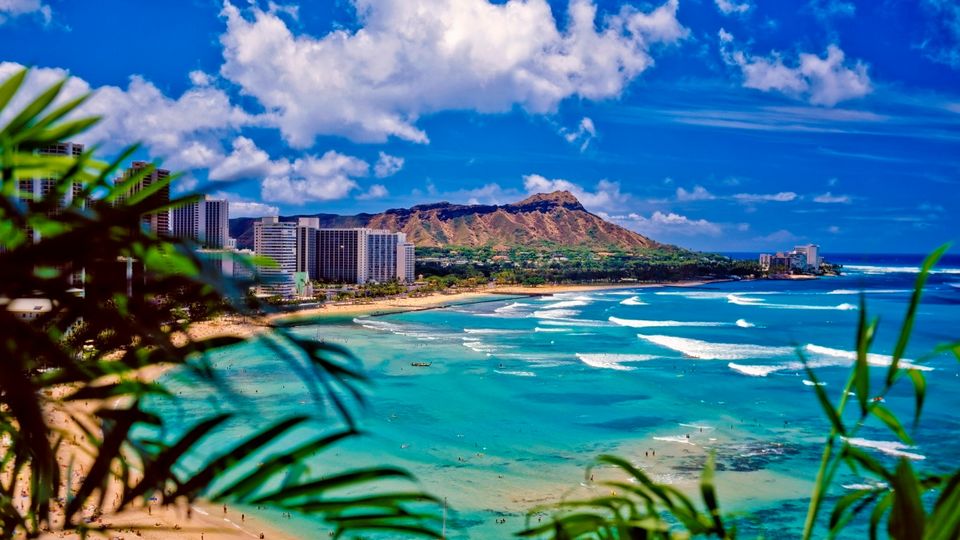 Waikiki Beach auf Hawaii