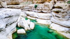 Wadi Shab - Schlucht in der Nähe von Maskat im Oman