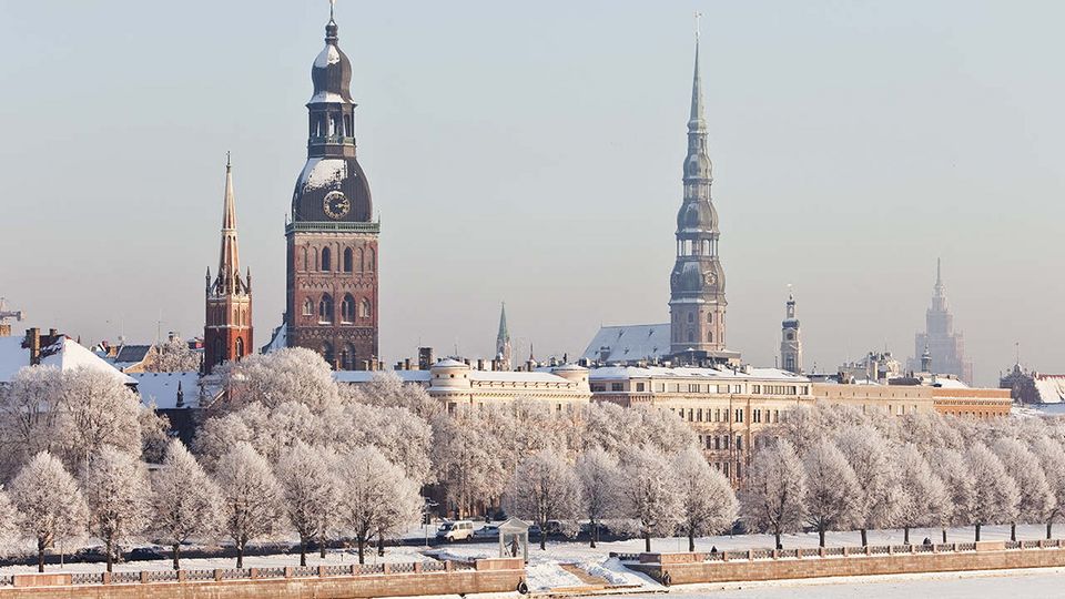 Blick auf die Altstadt, Riga