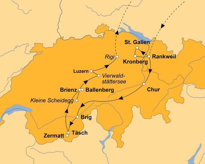 Ihre Reiseroute
