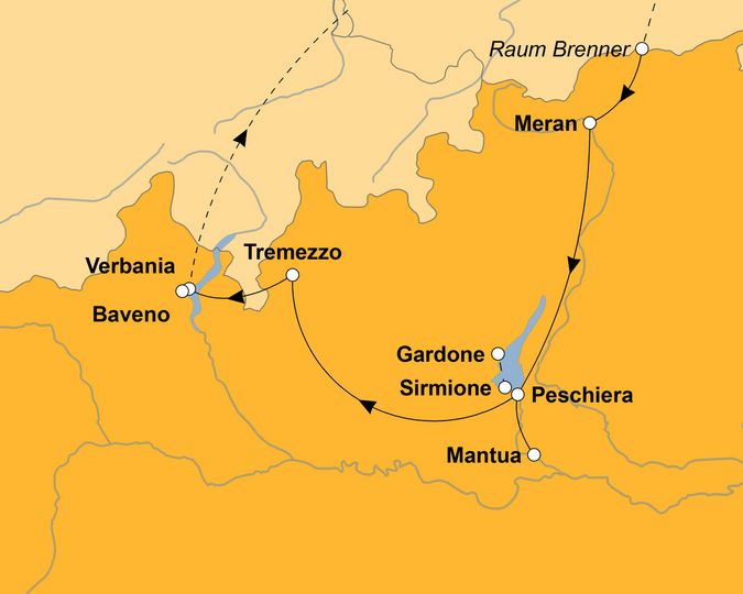 Ihre Reiseroute