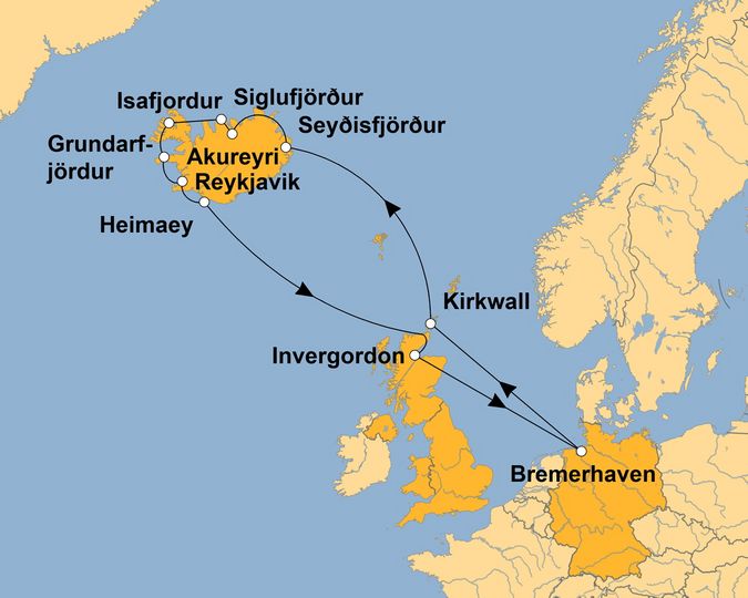 Ihre Reiseroute
