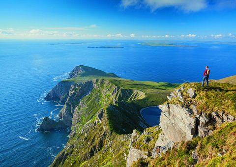 Wanderer auf Achill Island