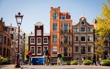 Typische Häuser Amsterdam