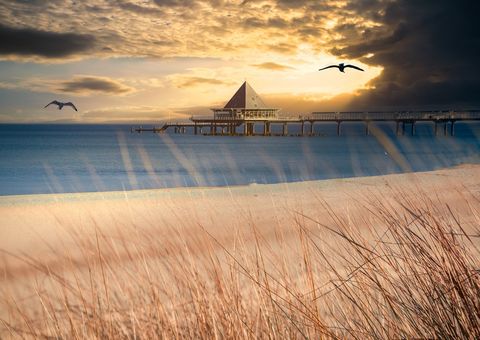 Abendstimmung Ostsee Heringsdorf