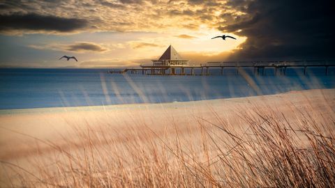 Abendstimmung Ostsee Heringsdorf