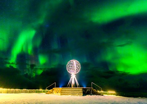Globe Monument at North Cape ©Sven-Erik Knoff, Visit Norway Globe Monument at North Cape