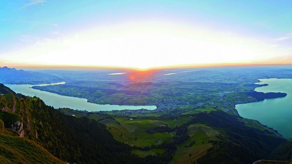 Rigi - Sunset on Rigi Kulm - Panorama