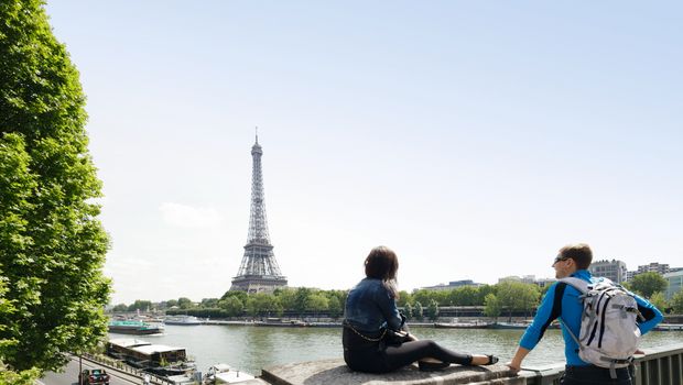 Blick auf Eiffelturm Paris