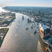 Luftaufnahme mit Elbphilharmonie