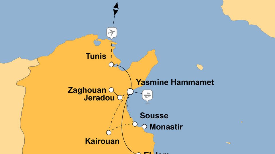 Ihre Reiseroute