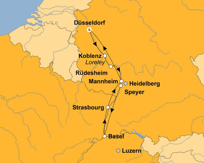 Ihre Reiseroute
