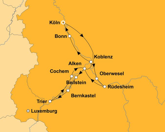 Ihre Reiseroute