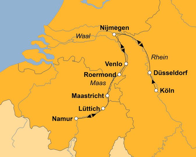 Ihre Reiseroute