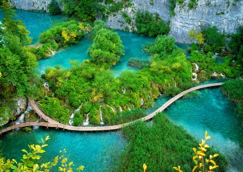 Wanderweg im Plitvicer Nationalpark 
