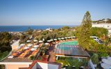 Aussicht von Hotel Terme la Pergola auf das Meer von Ischia, Italien