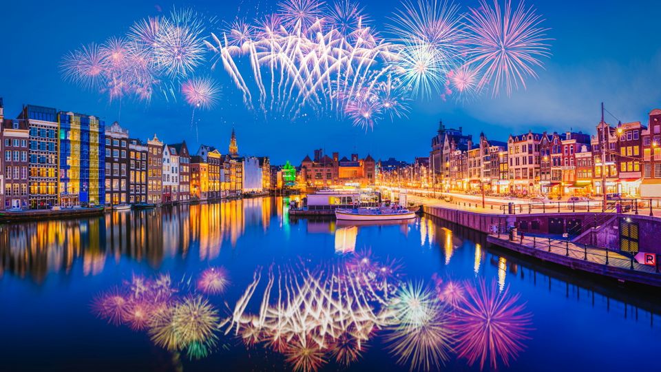 Feuerwerk in Amsterdam