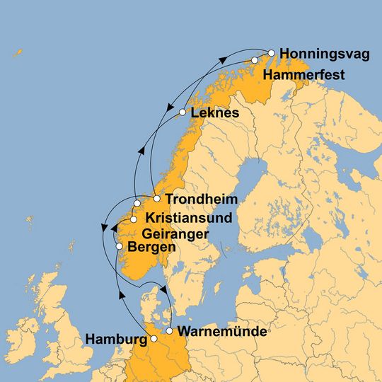 Ihre Reiseroute