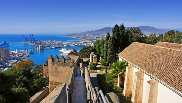 Malaga, Blick zum Hafen