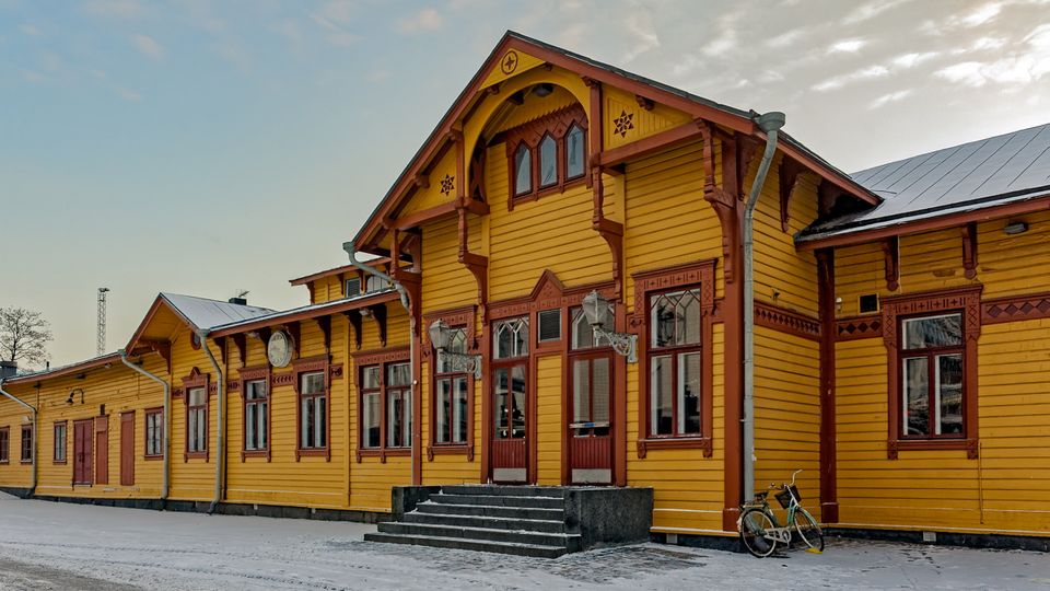 Bahnhof in Jyvaskyla. Finland