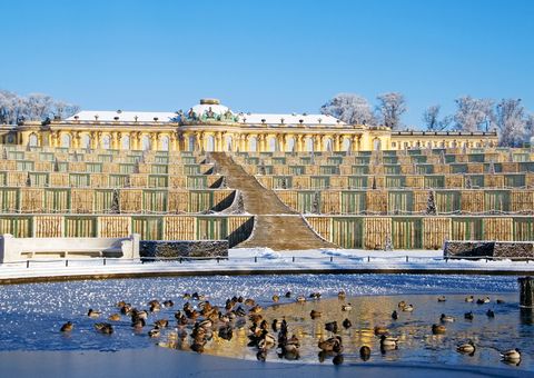 Potsdam, Schloss Sanssouci im Winter