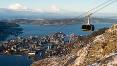Blick auf Bergen vom Mount Ulriken