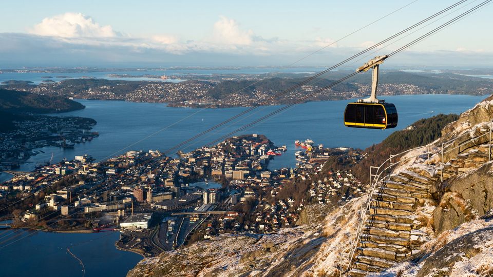 Blick auf Bergen vom Mount Ulriken