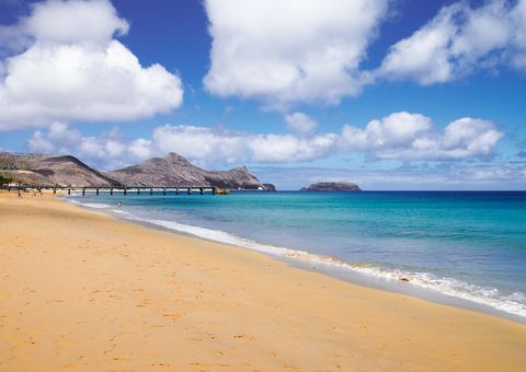 Strand mit Meerblick, Porto Santo, Portugal