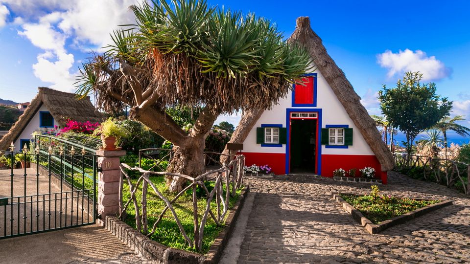 Traditionelles Haus in Santana, Madeira