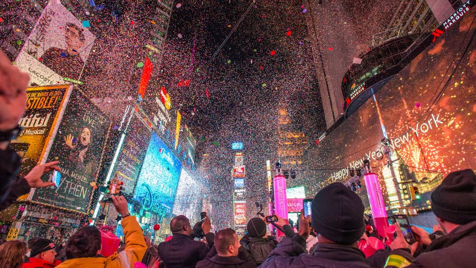 Silvester am Times Square, New York