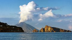 Blick auf Stromboli