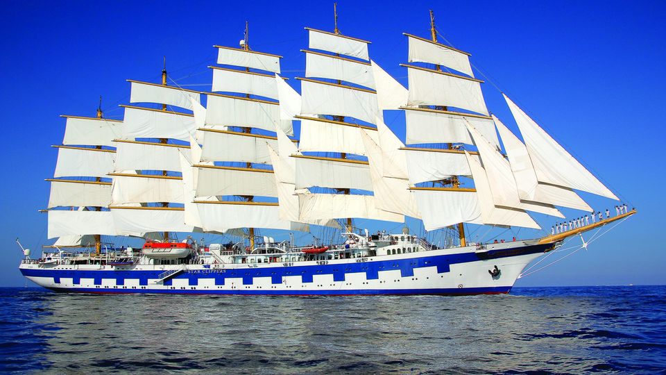 Royal Clipper, auf See