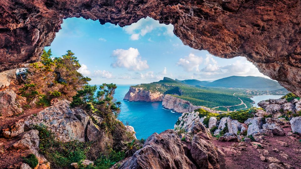 Blick auf Caccia Cape